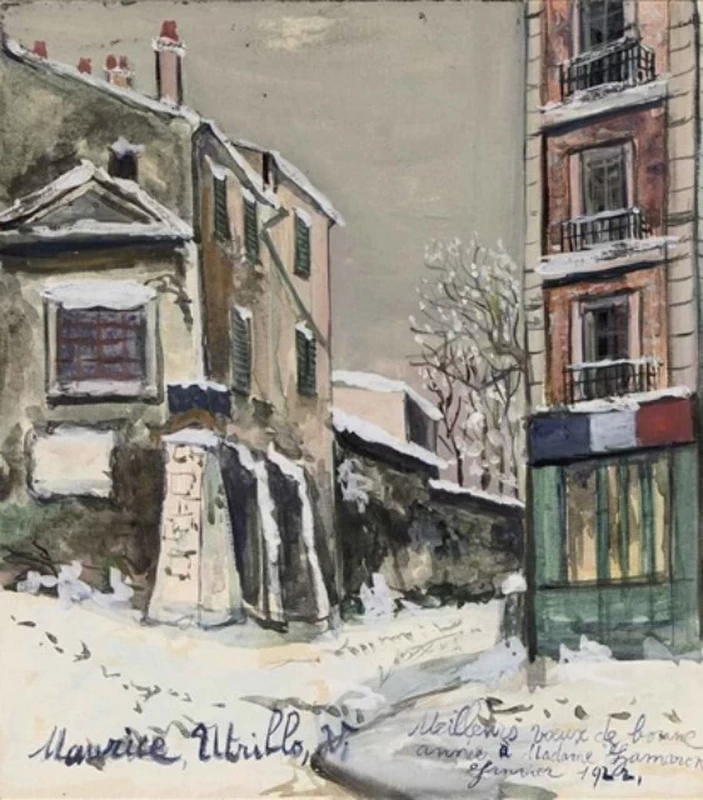 Cabaret de la belle Gabrielle à Montmartre, datato Gennaio 1922